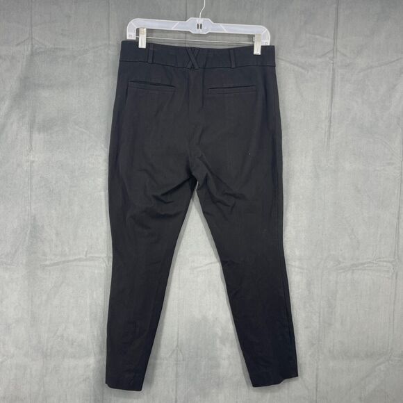 The Essential Slim By Anthropologie Dress Pants Womens 10 Black Straight Leg - Picture 5 of 11